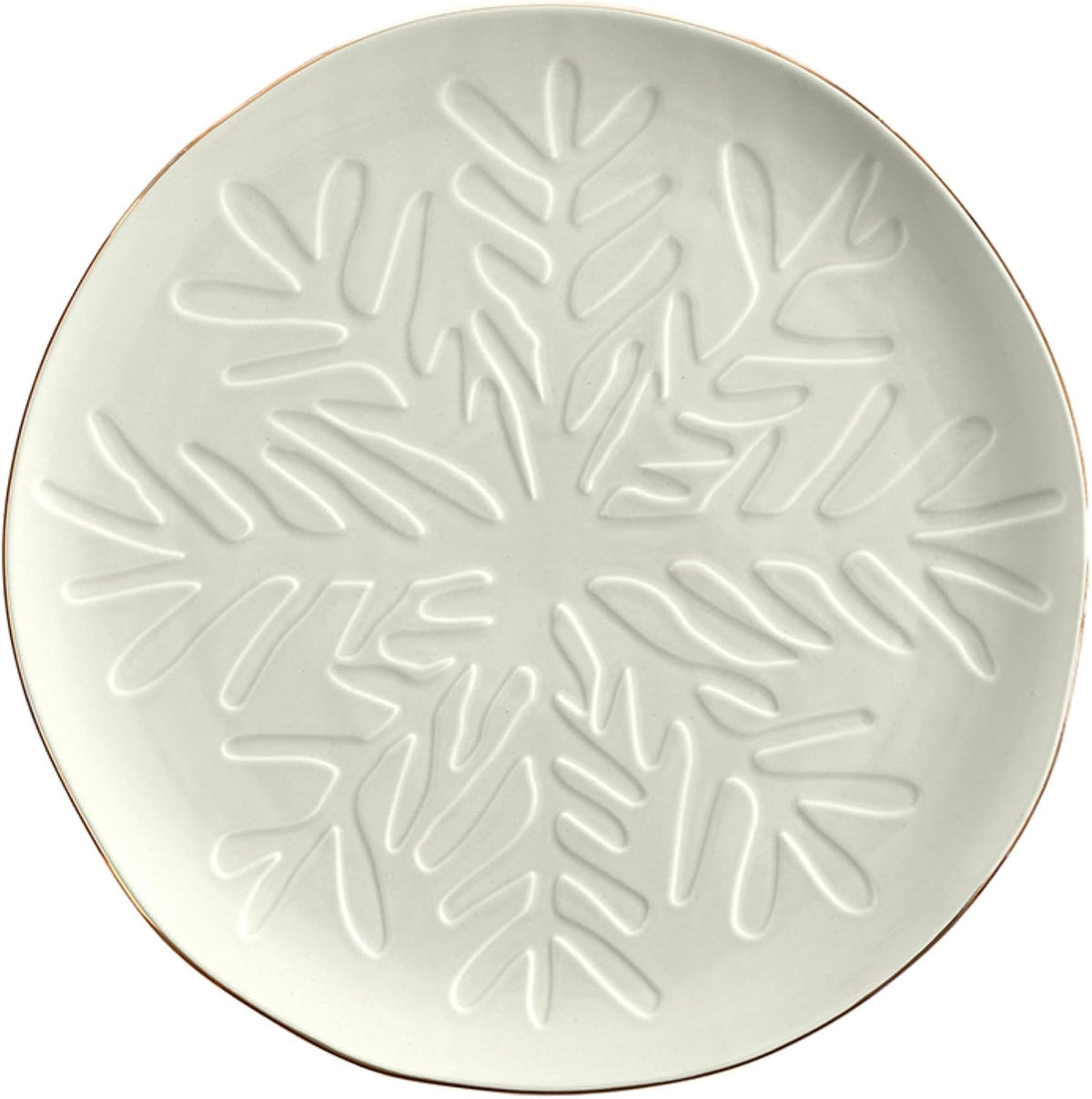 Santa Barbara Design Studio Tree Shaped Serving Plate - Stamped Ceramic Platter, 11" x 7.75", Pine Green