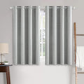 MIULEE Linen Curtains for Bedroom 100% Blackout Thermal Insulated Glacier Gray by MIULEE