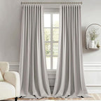 MIULEE Stone Back Tab Blackout Curtains 120 Inch Long 2 Panels Set - Image 8