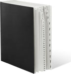 Amazon Basics Expandable Desktop File Sorter, Daily & Monthly Paper Organizer, Letter Size, Black