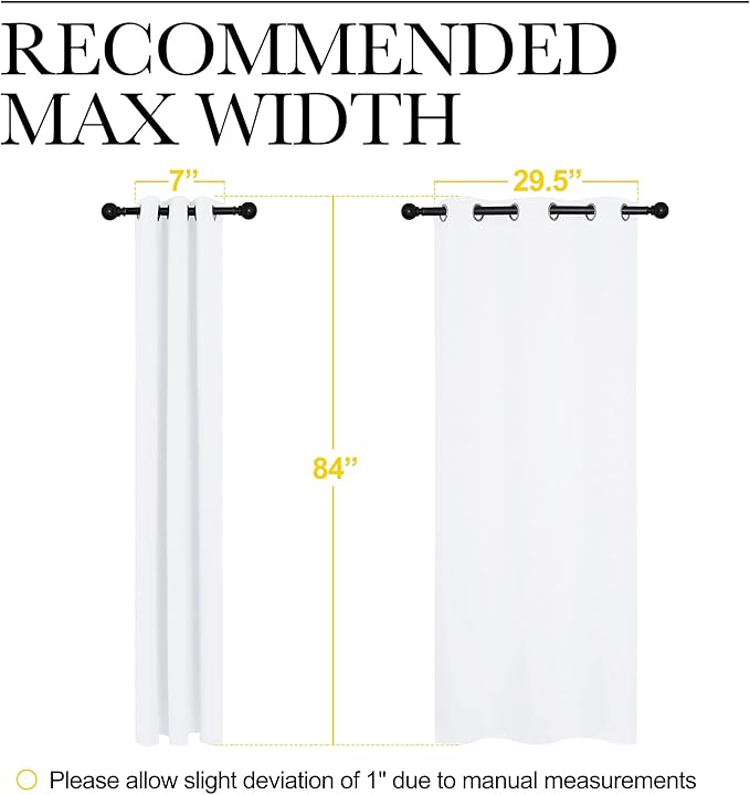 NICETOWN 50% Light Blocking Curtain Panels - Image 2