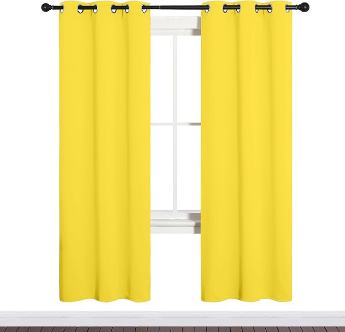 NICETOWN Bedroom Curtain Panels Draperies, Thermal Insulated Solid Grommet - Image 2