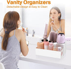 Hair Tool Organizer with 3 Stainless Steel Cups, Cooling Hot Tools