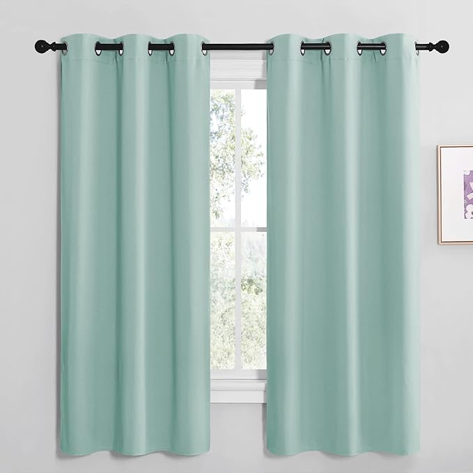 NICETOWN Aqua Blue Room Darkening Curtains by NICETOWN
