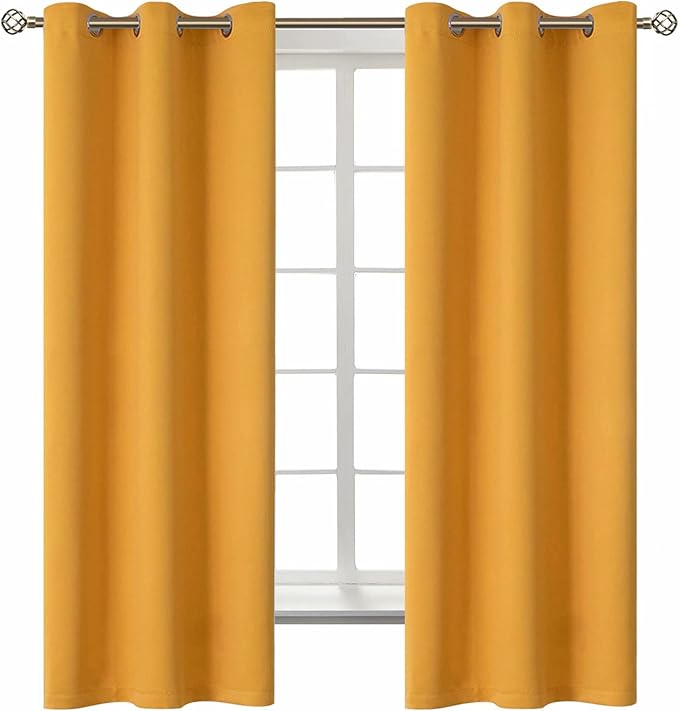 BGment Room Darkening Curtains 63 Inches Long by BGment