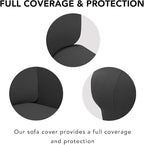 PureFit Super Stretch Sofa Slipcover – Spandex Non Slip Soft Couch Sofa Cover - Image 4