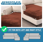 H.VERSAILTEX Velvet Stretch Individual Chaise Cover Sectional Couch Covers - Image 6