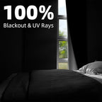 NIGHTON Portable Blackout Curtains 35"×59" Strong Hook&Loop Tape Strips - Image 2