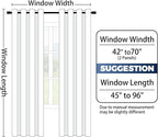Yakamok 100% Blackout Curtains 84 Inch Length 2 Layers, Light Blocking Thermal - Image 7