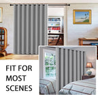 H.VERSAILTEX Blackout Curtains for Sliding Glass Door Room Divider Curtains - Image 2