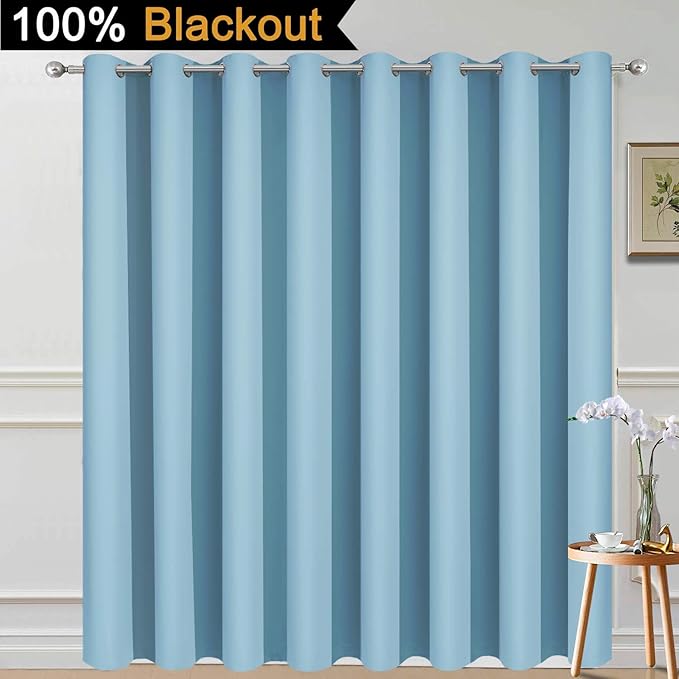 Yakamok Extra Wide Blackout Full Shading Curtains - Image 2
