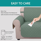 U-NICE HOME Reversible Oversized Chair Covers Quilted Water Repellent Pet - Image 4
