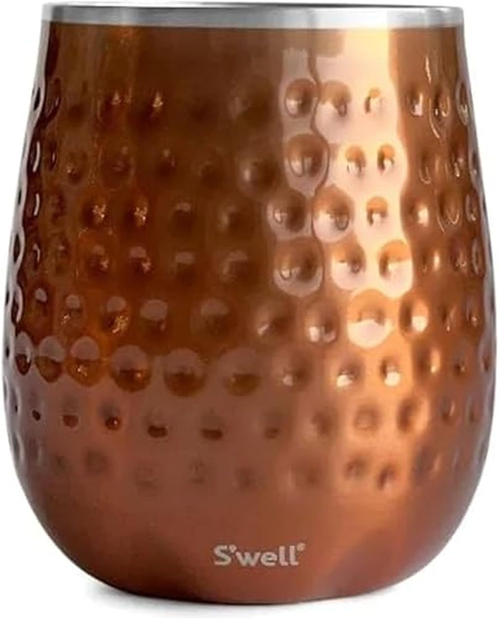 S'well Stainless Steel Wine Tumbler - 9 Fl Oz - Teakwood - Triple-Layered Vacuum-Insulated Container Designed to Keep Drinks Colder, Longer - BPA-Free Barware Accessories