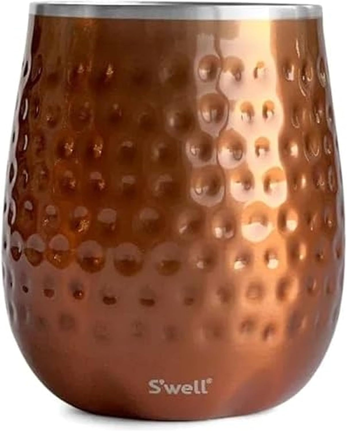 S'well Stainless Steel Wine Tumbler - 9 Fl Oz - Teakwood - Triple-Layered Vacuum-Insulated Container Designed to Keep Drinks Colder, Longer - BPA-Free Barware Accessories