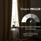 MIULEE 63" Long Room Darkening Curtains Thermal Insulated Drapes Solid Window - Image 2