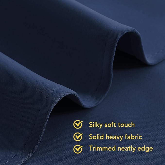 NICETOWN Blackout Draperies Curtains, 1 Pair, 42 x 60 Inch, All Season Thermal - Image 5