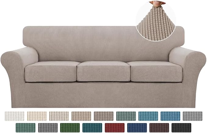 Turquoize 4 Piece Sofa Slipcover Sofa Covers by Turquoize