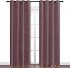 NICETOWN Dry Rose Blackout Curtains 86" Long - Image 2