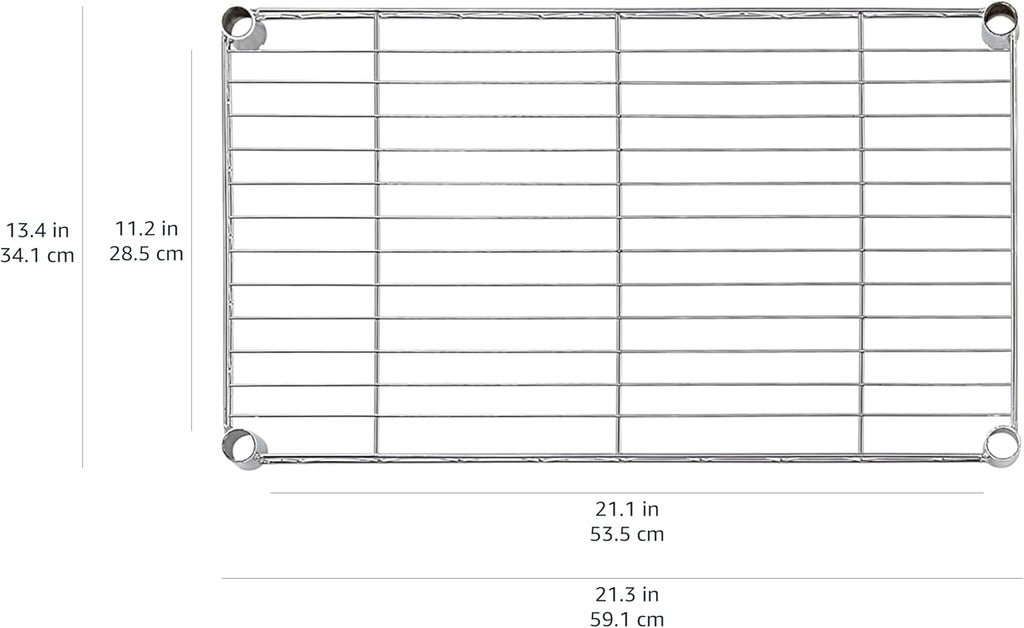 Amazon Basics 5-Shelf Multipurpose Adjustable Steel Garage Shelving Unit, Storage Rack for Kitchen, 200 lbs Per Shelf, Easy Assembly, 13.4"D x 23.2"W x 60"H, Black