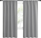 NICETOWN Silver Grey Blackout Curtains - Image 2