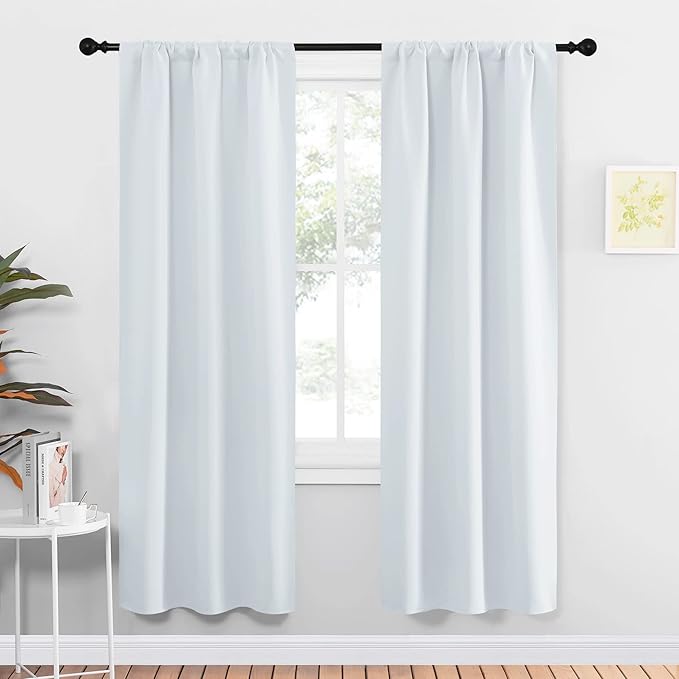 NICETOWN Greyish White Window Curtain Panels by NICETOWN