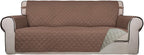 PureFit Reversible Quilted Sofa Cover, Water Resistant Slipcover Furniture by PureFit
