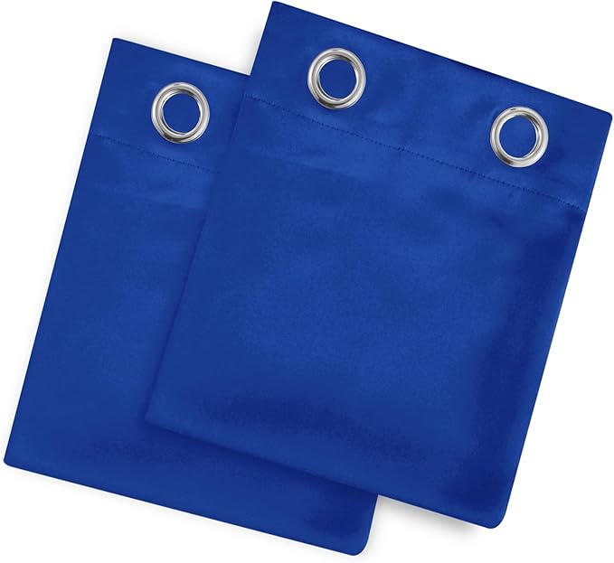 LEMOMO Royal Blue Thermal Blackout Curtains/52 x 54 Inch/Set of 2 Panels Room - Image 9