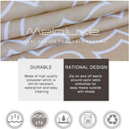 Melaluxe Outdoor Tablecloth with Umbrella Hole, 60x60 inch Square