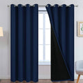 Yakamok Navy Blue 100% Blackout Curtains Energy Saving Thermal Insulated 2 by Yakamok