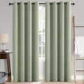 MIULEE Linen Texture Curtains, 2 Panels Sage Green, Room Darkening, Living Room by MIULEE