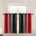 Yakamok Blackout Ombre Black and Red Curtains by Yakamok