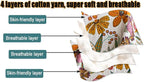 MSGKV Spring Throw Blanket for Couch, 100% Cotton Muslin Breathable Woven Bed - Image 7