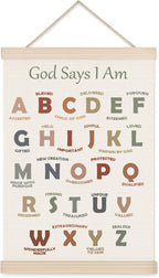 Woodland Christian Wall Art for Nursery, 11x17in Oxford Cloth Hanging Banner with Bible Verses, Woodland Animal Forest Theme Scripture Decor for Kids Bedroom, Prayer Room, Nursery & Spiritual Gifts