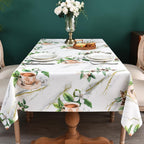 Zobesta Vinyl Tablecloth Rectangular 86x55 PVC Table Cloth Plastic Outdoor