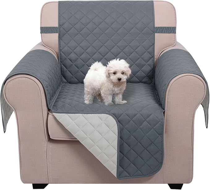 U-NICE HOME Reversible Oversized Chair Covers Quilted Water Repellent Pet by U-NICEHOME