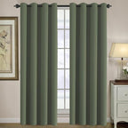 H.VERSAILTEX Green Blackout Curtain by HVERSAILTEX