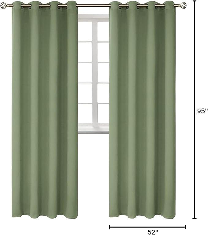 BGment Room Darkening Curtains 95 Inches Long - Image 8