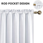 DWCN White Curtains for Living Room Thermal Insulated, Energy Saving & Noise - Image 4