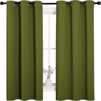 NICETOWN Christmas Window Decoration Thermal Insulated Solid Grommet Blackout by NICETOWN
