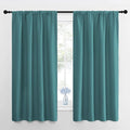 NICETOWN Window Curtains for Bedroom, Sea Teal, 2 Panels, W42 x L48 -Inch by NICETOWN