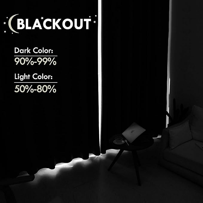 DWCN Thermal Short Blackout Curtains - Image 3