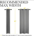 NICETOWN Silver Grey Blackout Curtain Panels - Image 6