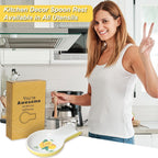 Spoon Rest for Stove Top Kitchen Decor Ceramic Spoon Holder (Lemon)