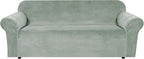 H.VERSAILTEX 1 Peice Stretch Velvet Sofa Covers by HVERSAILTEX