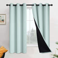 Yakamok 100% Blackout Lined Panels, Room Darkening Thermal Insulated Blackout by Yakamok