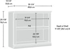 Sauder 2 Tier Book Shelf Wooden Bookcase Multipurpose Bookshelf for Home Office, Living Room, in Oiled Oak