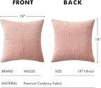 MIULEE Pink Decorative Throw Pillow Covers 18x18 Inch - Image 6