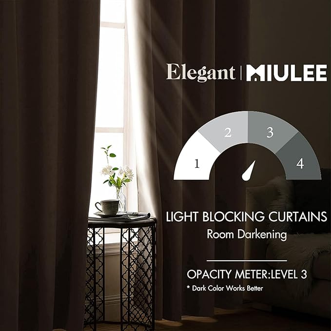 MIULEE Blackout Curtains 96 Inches Long - Image 2