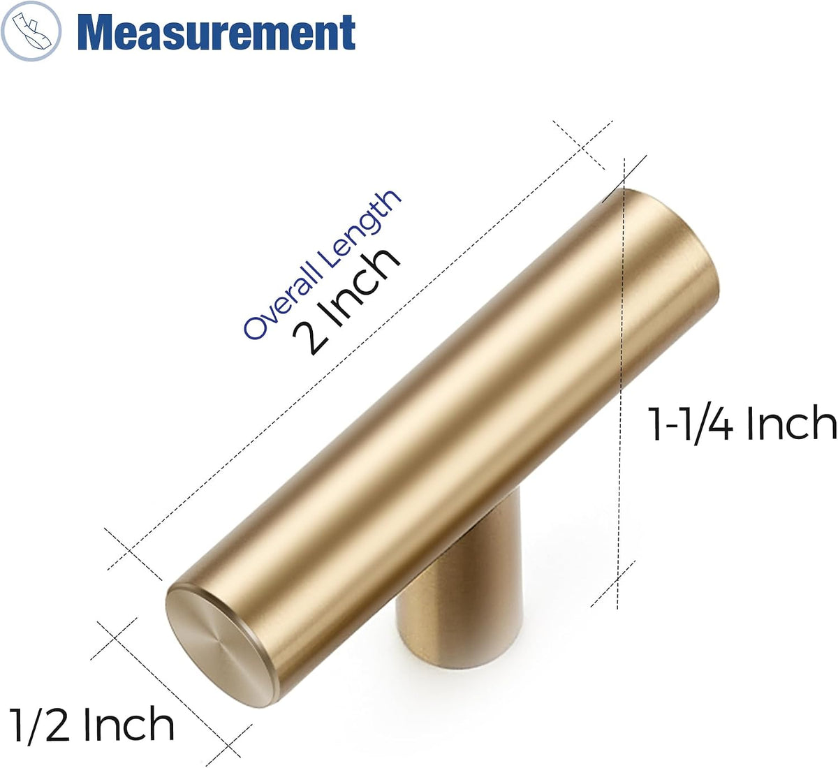 Ravinte Champagne Bronze Cabinet Pulls Cabinet Handles Single Hole 10 Pack