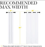 NICETOWN Solid Window Curtain Panels, 42 x 90 - Image 6
